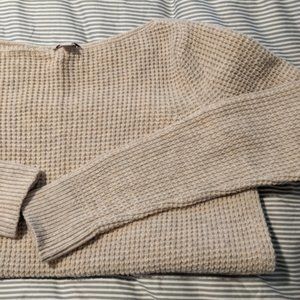 GAP Waffle Knit Boatneck Sweater